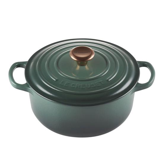 Imagem de Panela Redonda Signature 20 cm Verde Artichaut Le Creuset