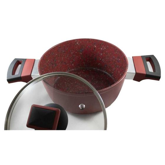 Imagem de Panela Stonechef Ruby Tampa De Vidro 20Cm - Vermelho