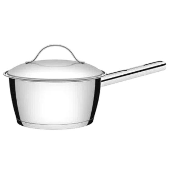 Imagem de Panela Tramontina Cooktop Fogão Indução Aço Inox Fundo Triplo Avulsa Allegra 16cm 1,5 Litros