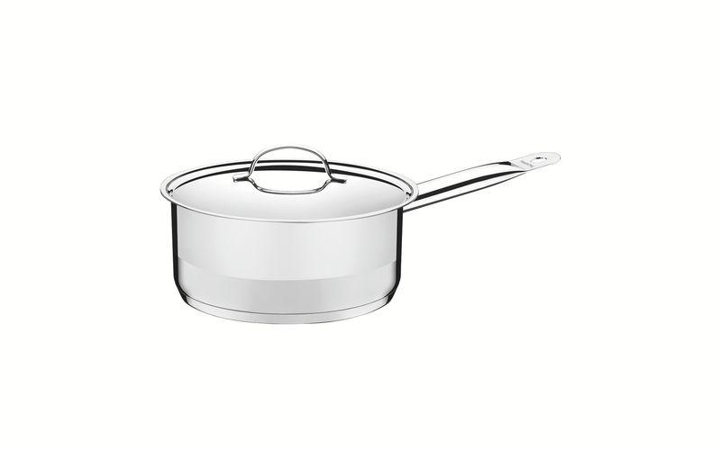 Imagem de Panela Tramontina Professional em Aço Inox com Fundo Triplo e Tampa Plana 14 cm 1,1 L - 62621/140