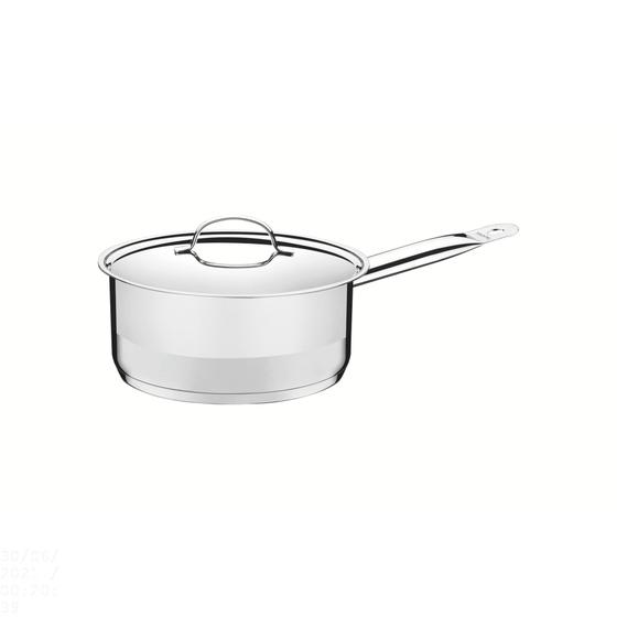 Imagem de Panela Tramontina Professional em Aço Inox Fundo Triplo com Tampa Plana Detalhe Satinado 16 cm 1,4 L