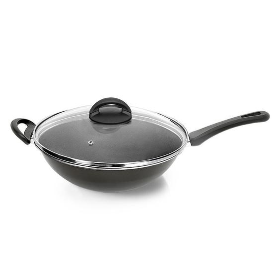 Panela wok com tampa de vidro antiaderente criativa nigro 14030 é boa?