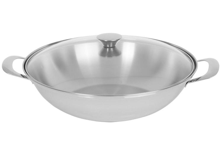 Imagem de Panela Wok Tramontina Inox 35cm com Tampa - Ventura