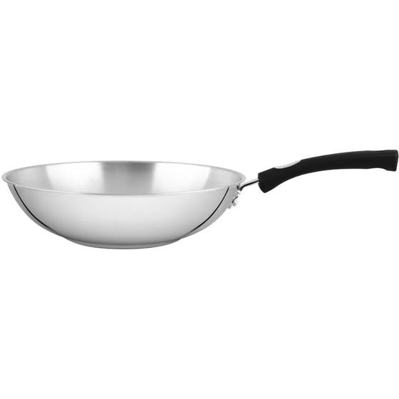 Imagem de Panela Wok Tramontina Inox S/ Tampa Solar Silicone 28cm