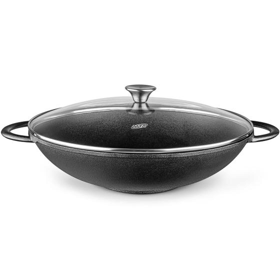 Imagem de Panela Wok TVT em Ferro Fundido para Forno/Fogão 36cm 6,0L 8350 MTA