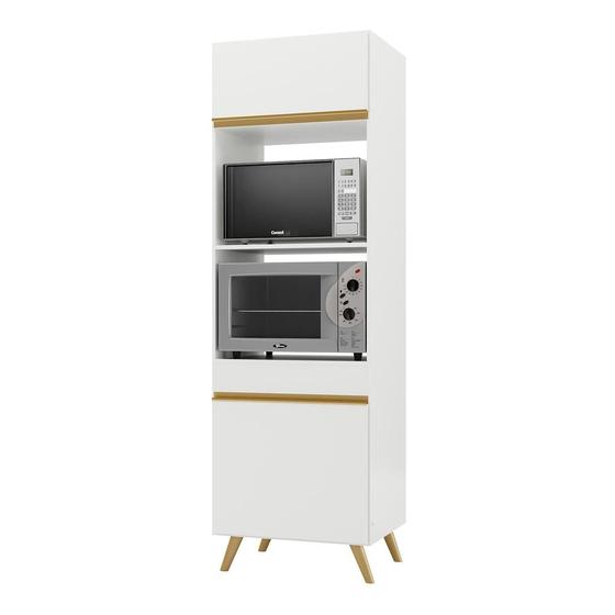 Paneleiro 2 Portas p/ Forno e Microondas Veneza GW Multimóveis Branca Menor preço em Paneleiro 2 Portas p/ Forno e Microondas Veneza GW Multimóveis Branca