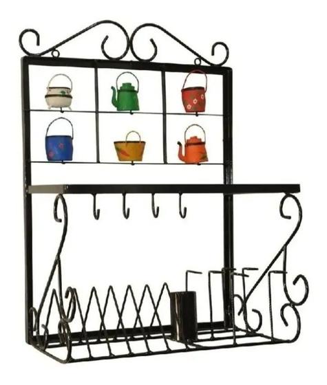 Paneleiro 50cm artesanal ferro madeira rustico Menor preço em Paneleiro 50cm artesanal ferro madeira rustico
