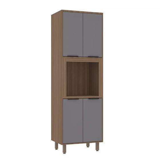 Imagem de Paneleiro 70cm 4 Portas com Espaço para Micro-ondas Aspen Luciane Móveis