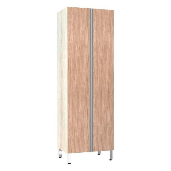 Imagem de Paneleiro 70Cm Duplo 2 Portas Lis Legno Crema Com Cumaru