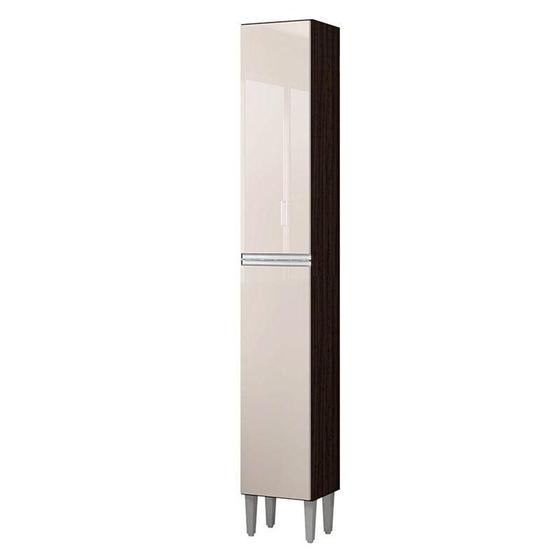 Imagem de Paneleiro Aline Simples Chocolate Off White - Poquema