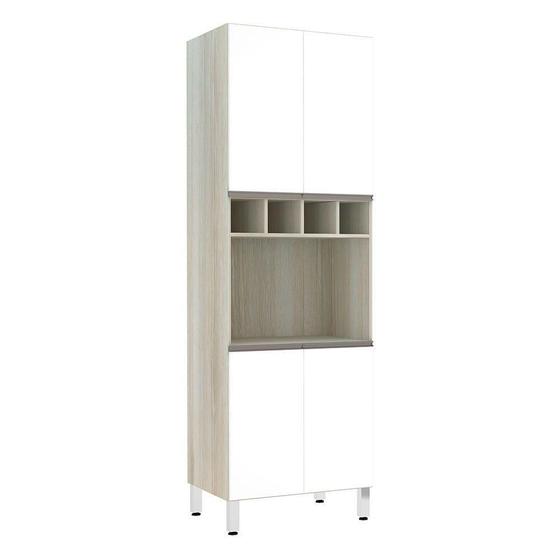 Imagem de Paneleiro C/ Nicho De Microondas 70Cm E 1 Nicho Luci Legno C
