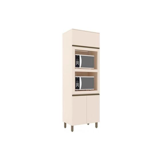 Imagem de Paneleiro de Cozinha  Connect c/ 3 Portas (2 Fornos) 71,5cm Off White - Henn