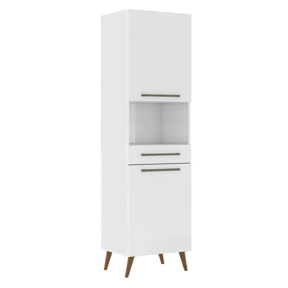 Paneleiro Duplo para Micro-ondas Favorita Branco Lacca Menor preço em Paneleiro Duplo para Micro-ondas Favorita Branco Lacca