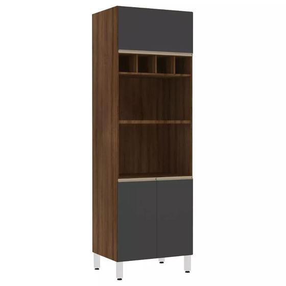 Imagem de Paneleiro Jade 70 cm Duplo Nicho 3 Portas Luciane