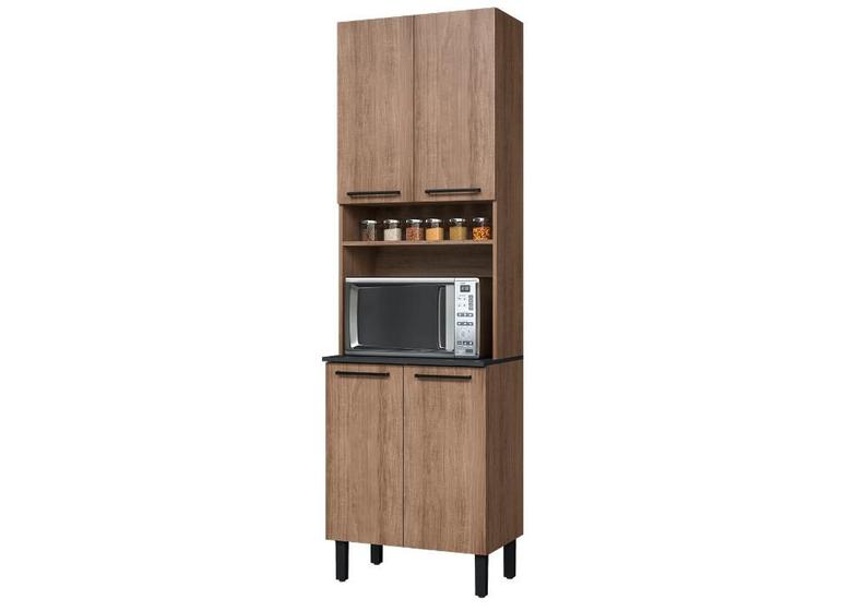 Paneleiro p/ Forno Cozinhas Itatiaia Acácia - 4 Portas - Castanho Menor preço em Paneleiro p/ Forno Cozinhas Itatiaia Acácia - 4 Portas - Castanho