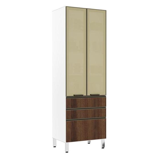 Imagem de Paneleiro Torre 70Cm Bronze Pérola Branco C/ Dourado