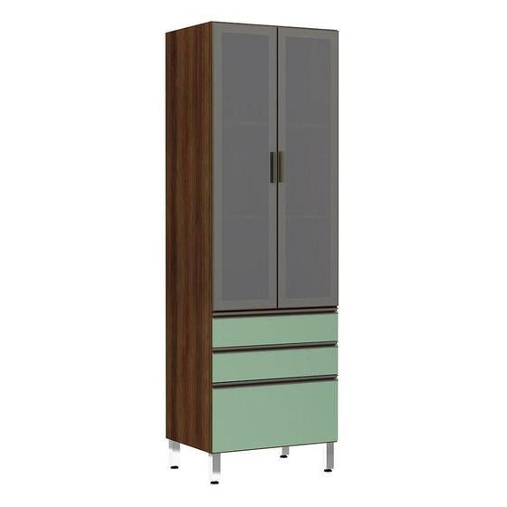 Imagem de Paneleiro Torre 70Cm Inox Prata Dourado C/ Verde