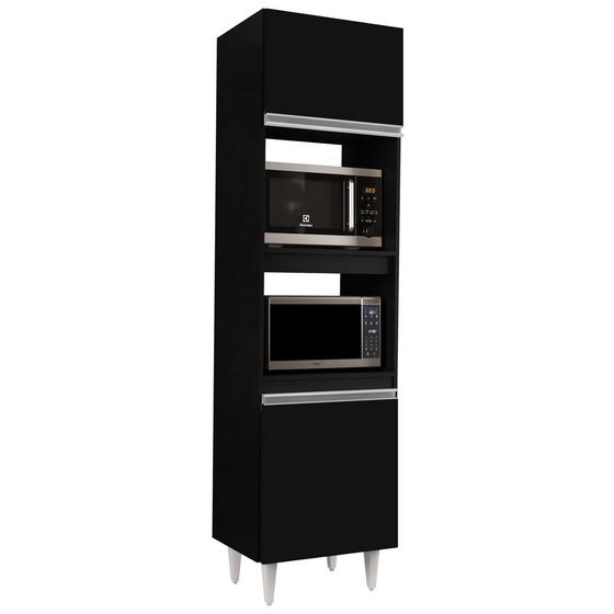 Paneleiro Torre Quente 2 Portas Colorado Preto - Lumil Móveis é boa?