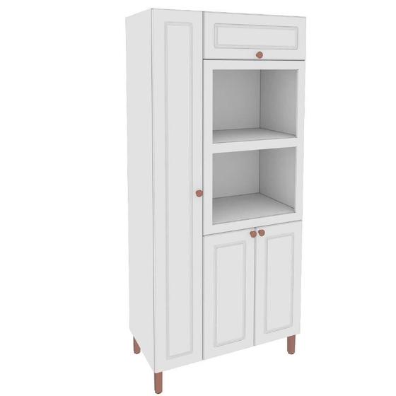Imagem de Paneleiro Triplo Indekes New Lara para 2 Fornos 4 Portas 100CM