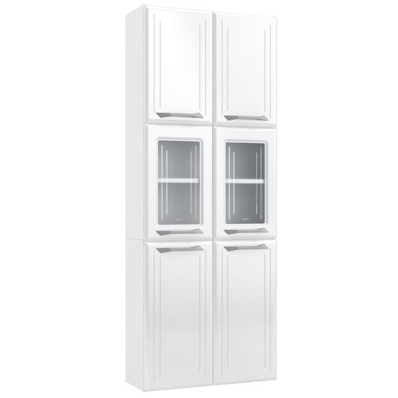 Paneleiros em Aço Topázio 6 Portas 5 Prateleiras com Vidro Branco - Telasul Menor preço em Paneleiros em Aço Topázio 6 Portas 5 Prateleiras com Vidro Branco - Telasul
