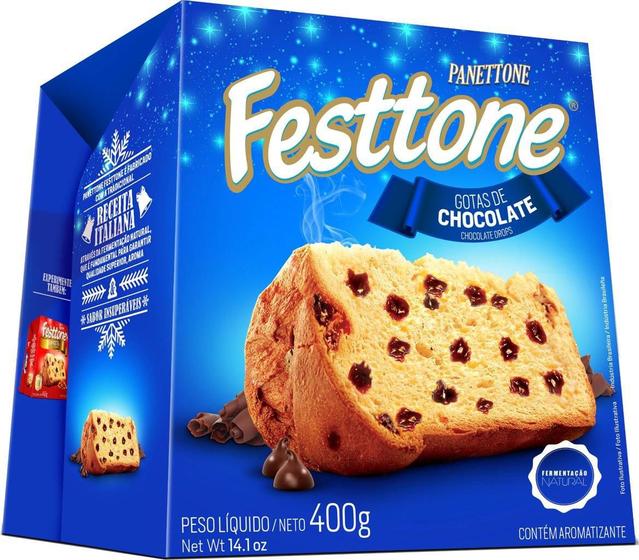 Imagem de Panetone Festtone Chocolate 400g Caixa