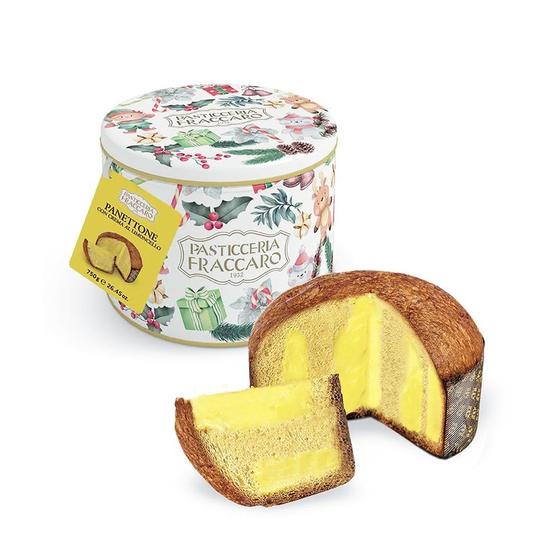 Imagem de Panetone Italiano Fraccaro Creme Limoncello Lata - 750g