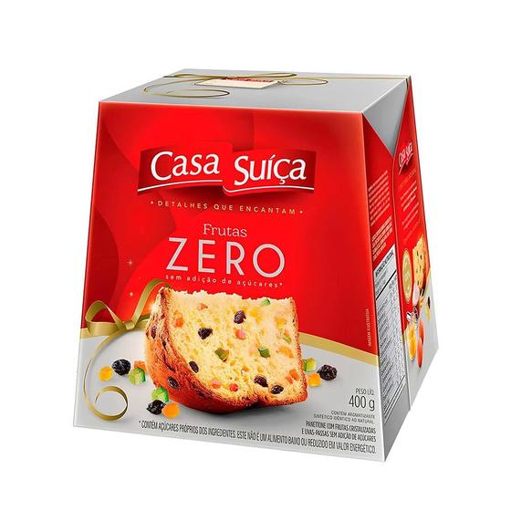 Imagem de Panettone de Frutas Sem Açúcar Casa Suiça 400g