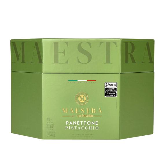 Imagem de Panettone de Pistache c/ Gotas de Chocolate LA PASTINA 750g