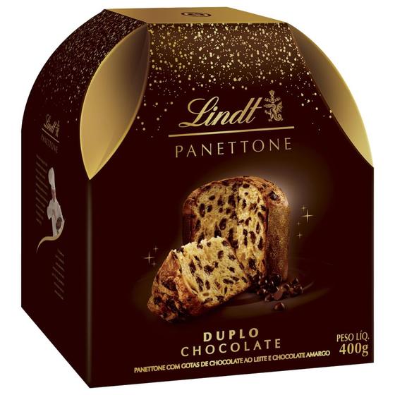 Imagem de Panettone Duplo Chocolate Lindt 400g