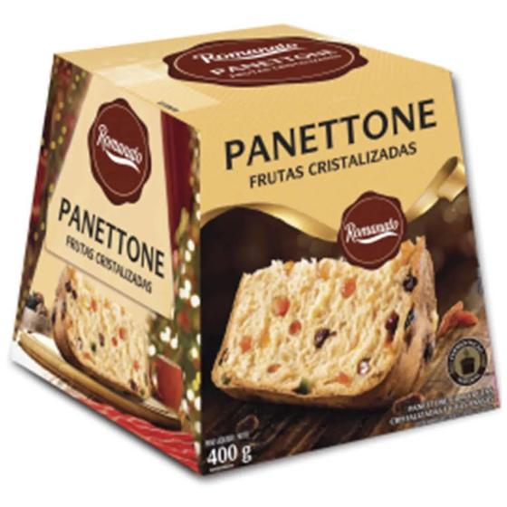 Imagem de Panettone Frutas Cristalizadas E Uvas Passas 400gr - Romanato