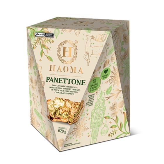 Imagem de Panettone Haoma com Recheio Trufado de Pistache 620g Sem Açucar