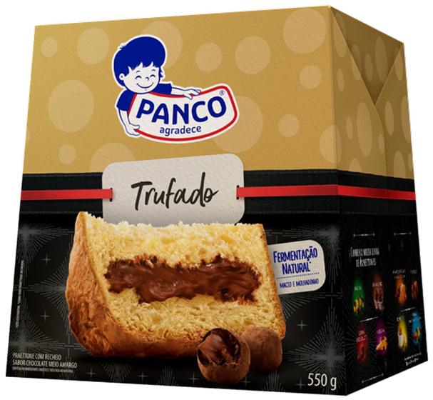 Imagem de Panettone panco sabor trufado chocolate meio amargo 550g