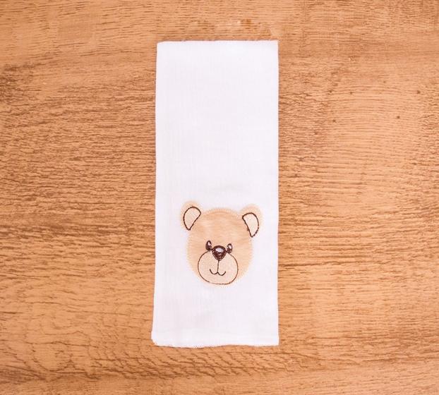 Imagem de Paninho Toalha de Boca Safari Para Bebê Masculino Aplicações Fofas 100% Algodão