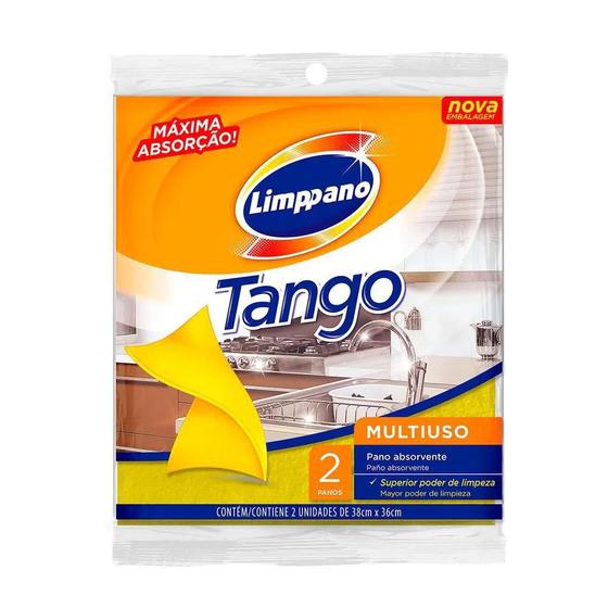 Imagem de Pano Absorvente Multiuso Tango Limppano 38X36 2U