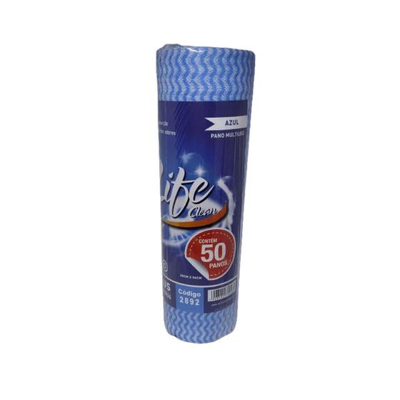 Imagem de Pano Bobina 28x25m Azul Life Clean com 50 panos