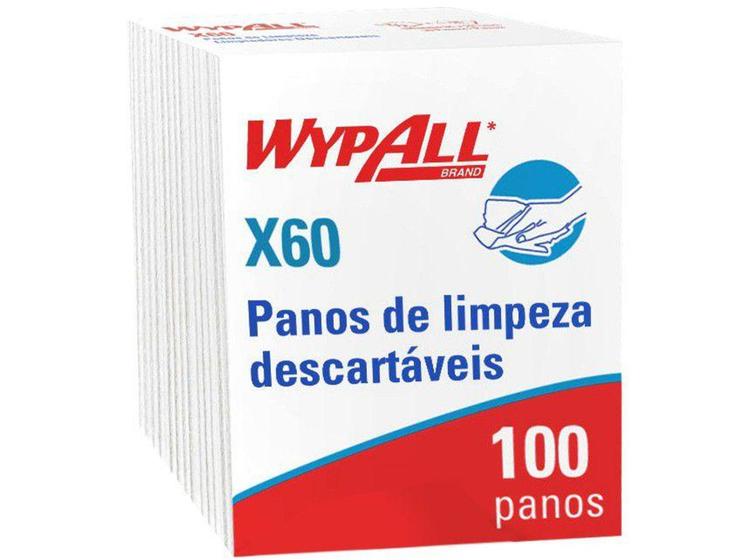 Pano de Limpeza Multiuso Descartável Microfibra - WypAll X60 Quarterfold 100 Unidades Menor preço em Pano de Limpeza Multiuso Descartável Microfibra - WypAll X60 Quarterfold 100 Unidades