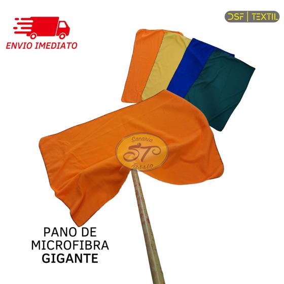 Pano de Microfibra para chão grande para limpeza em geral 48cmx72 cm Menor preço em Pano de Microfibra para chão grande para limpeza em geral 48cmx72 cm
