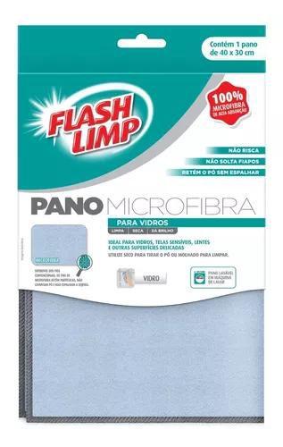 Imagem de Pano De Microfibra Para Vidros Flashlimp 40x30cm