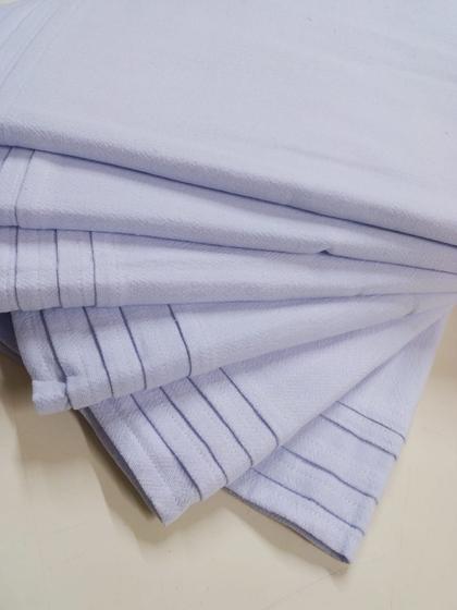 Imagem de Pano De Prato 10 Unidades Liso Branco Com Bainha-o Legítimo