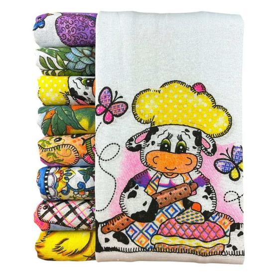 Imagem de Pano De Prato Master Chef Estampas Sortidas Bainha Kit C/ 10