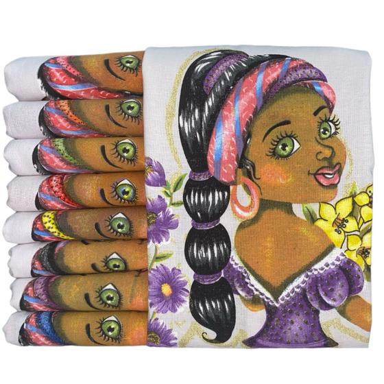 Imagem de Pano De Prato Para Fazer Saia Crochê Boneca Filó com Glitter Kit Com 10 Peças