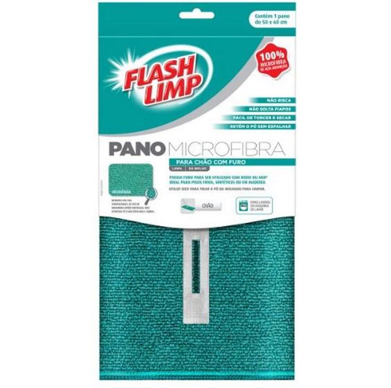 Imagem de Pano Microfibra Para Chão Com Furo