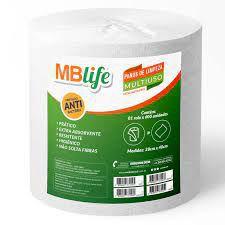 Imagem de Pano multiuso mblife branco 28x300mts