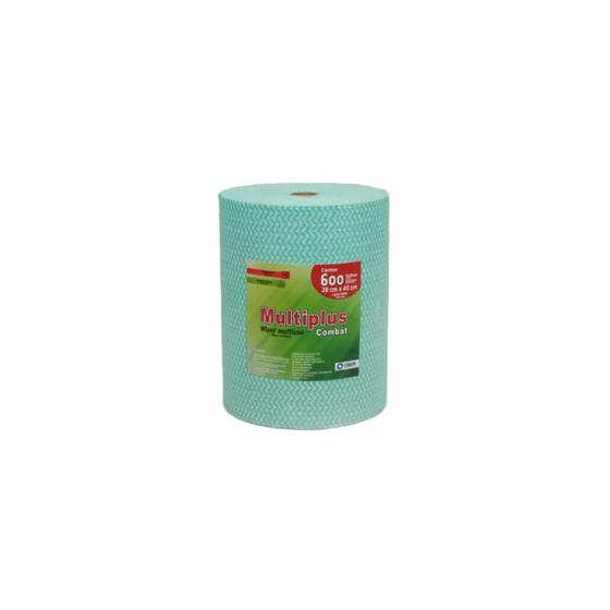 Imagem de Pano Multiuso Multiplus Combat - 28m X 240m - 600 Folhas - 35g/m² - Verde