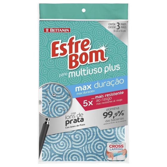 Imagem de Pano Multiuso Plus Antibacteriano ul Esfrebom Bettanin