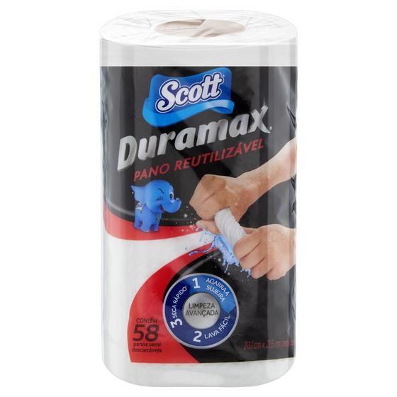 Pano Multiuso Reutilizável Scott Duramax Rolo com 58 unidades - Pano ...
