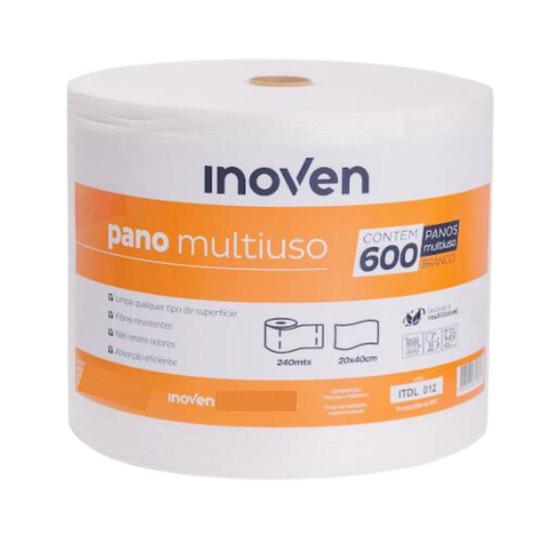 Pano Multiuso Rolo 20X240m Inoven 40 cm largura - 600 unidades Menor preço em Pano Multiuso Rolo 20X240m Inoven 40 cm largura - 600 unidades