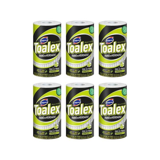 Pano Multiuso Toalex Reutilizavel Branco Com 44Un-Kit C/6Un Menor preço em Pano Multiuso Toalex Reutilizavel Branco Com 44Un-Kit C/6Un
