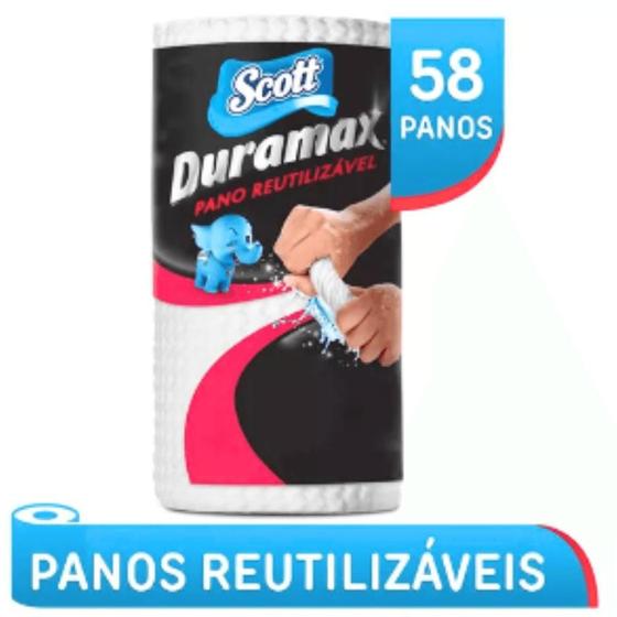 Imagem de Pano Scott Duramax 20,1X 20,5 Com 58 Unidades Branco