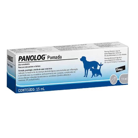 Imagem de Panolog Pomada para Cães e Gatos 15 ml Elanco